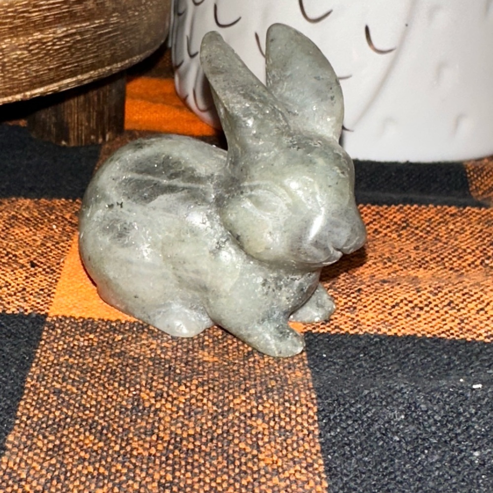 Labradorite Rabbit Figurine